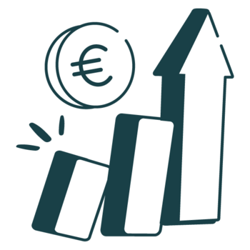 Icon finanzielle Erhöhung