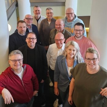 Personengruppe der Sparda-Banken, die sich für die Tarif-Forderungen einsetzen.