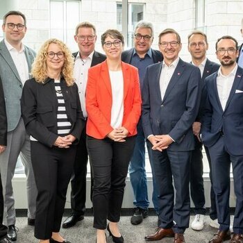 ver.di-Verhandlungsteam zum Thema Arbeitszeitsouveränität bei den öffentlichen Banken